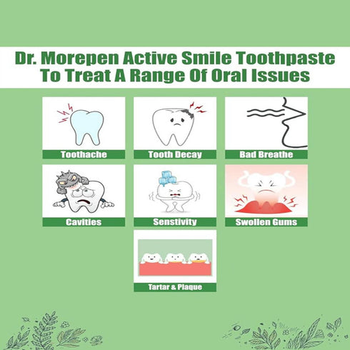 Dr. Morepen Active Smile Toothpaste with Bamboo Brush